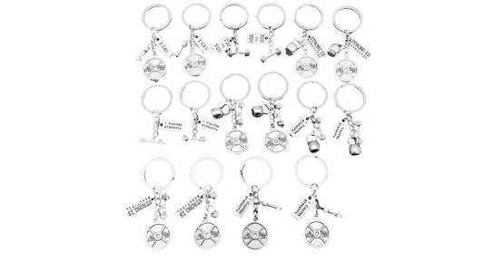 Fitness Equipment Keychains