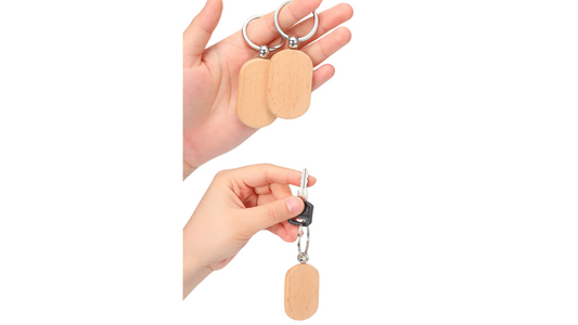 DIY Beech Wood Keyring