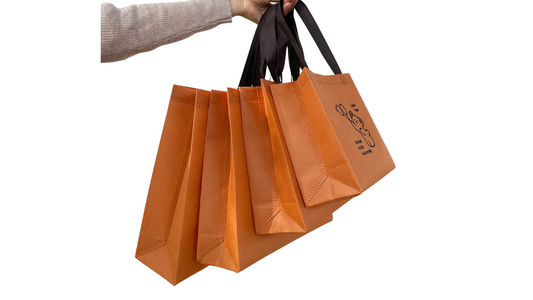 Caramel-Colored Clothing Store Tote