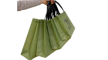 Caramel-Colored Clothing Store Tote