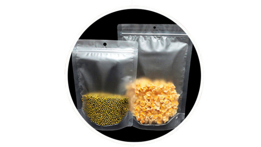 Frosted Stand-Up Resealable Food Bags
