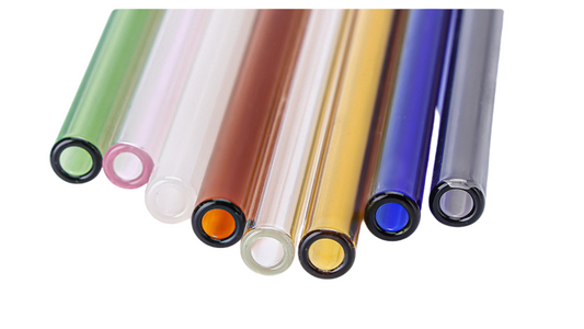 Custom High Borosilicate Glass Straws