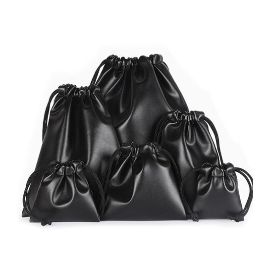 Premium Leatherette Custom Drawstring Bag – Personalized Gift & Promotional Pouch