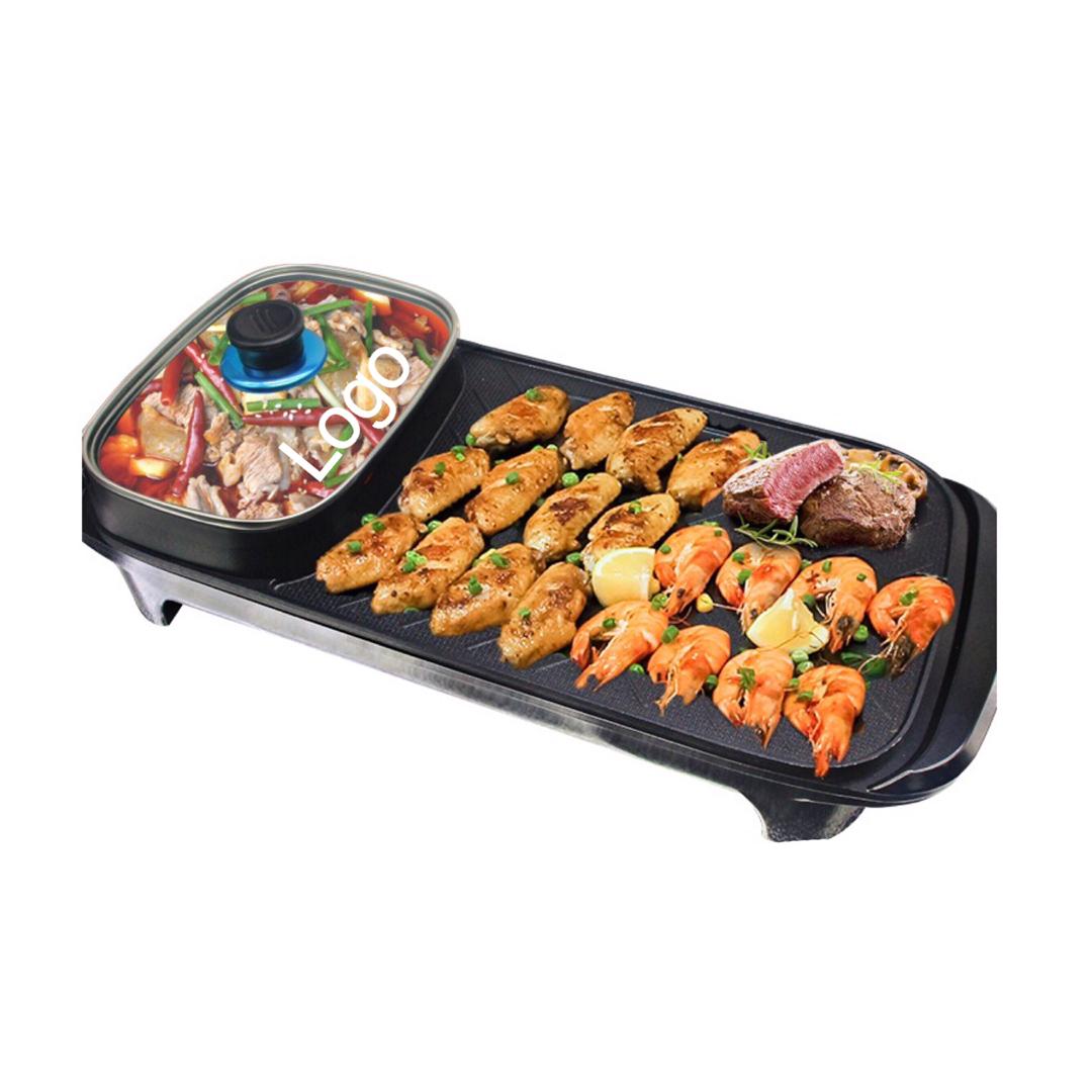 Pan Grill Steamboat Pot With Printing