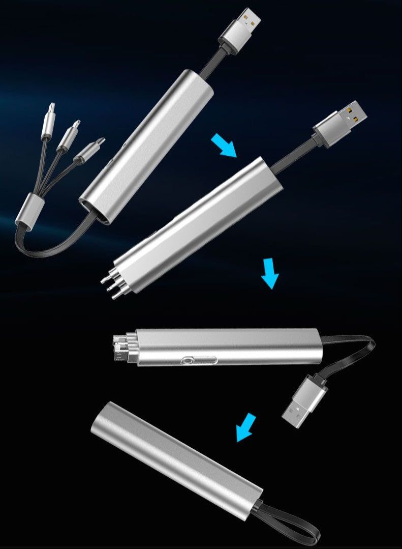 Retractable USB Charger Cable