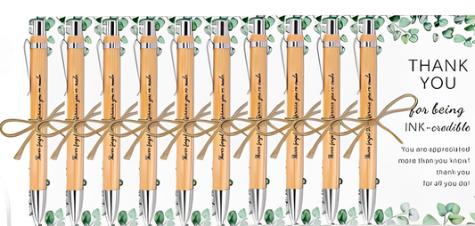Thank you Bamboo Pen Gift Set