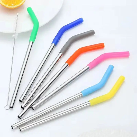 Metal Straw with Silicone Tip