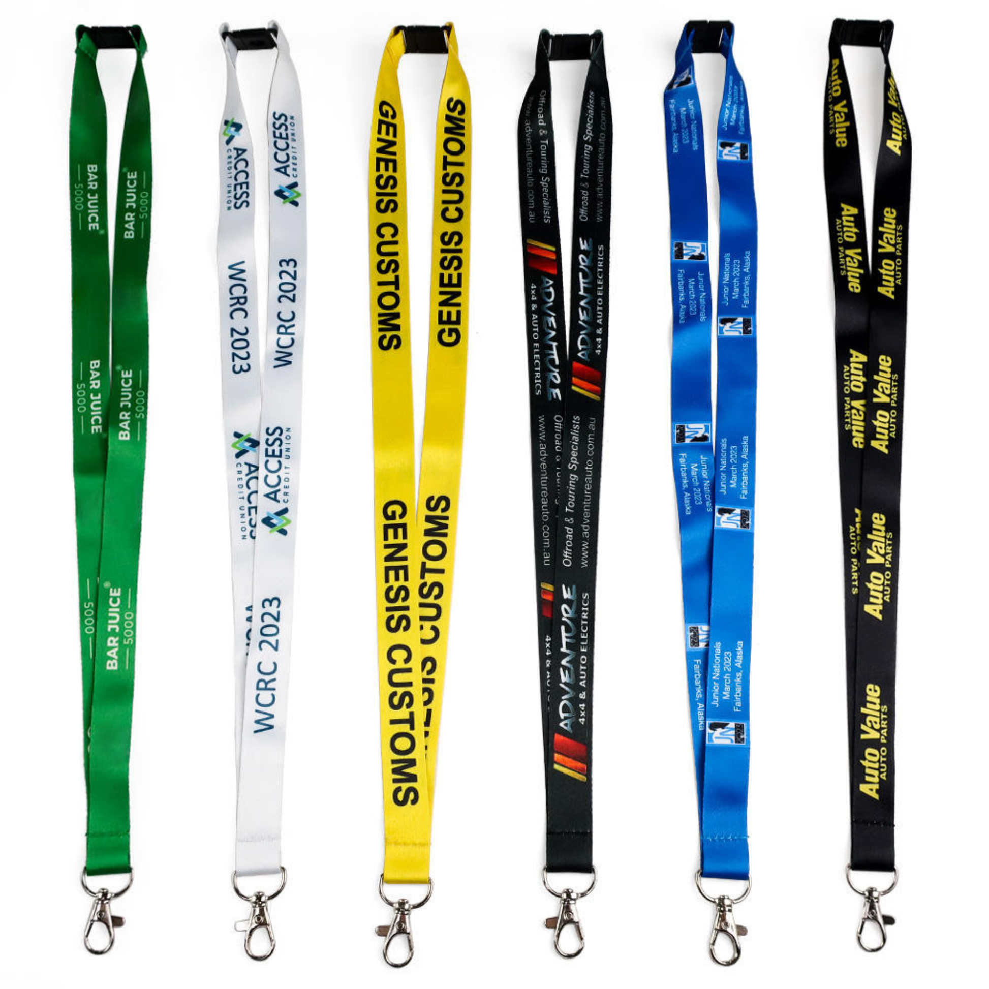 assorted-branded-event-lanyards