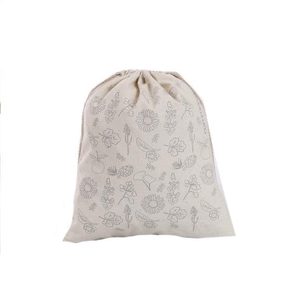 Custom Made Cotton Drawstring Bag