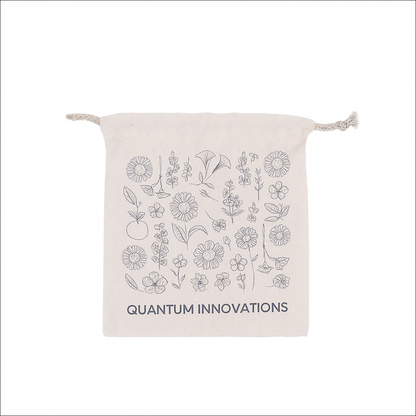 Eco-Friendly Custom Drawstring Bag – Natural Cotton with Floral Design