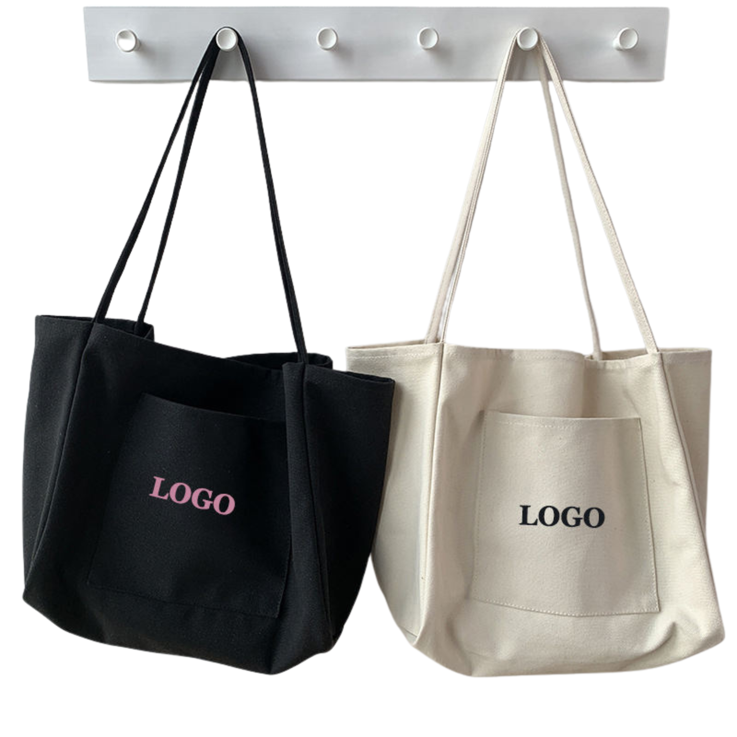 custom-logo-pocket-tote-bags
