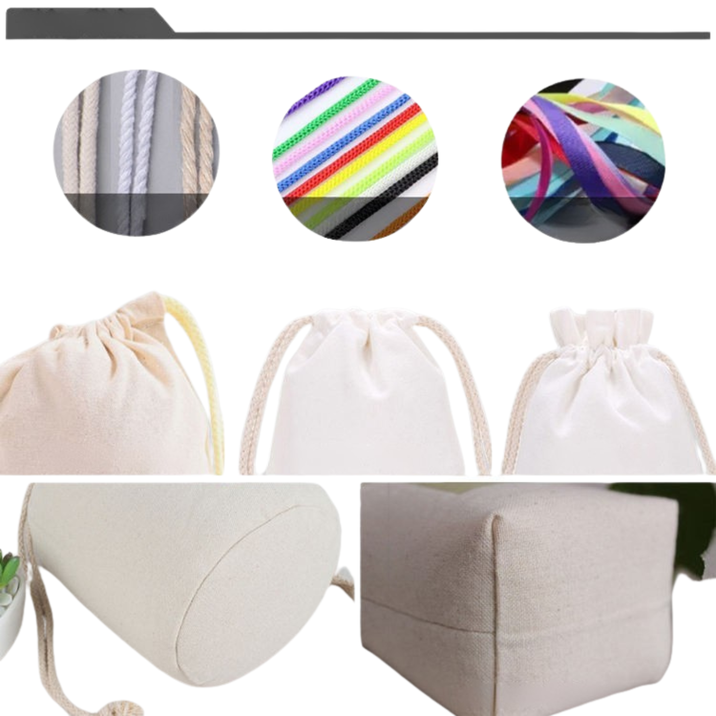 double-string-cotton-dust-bag