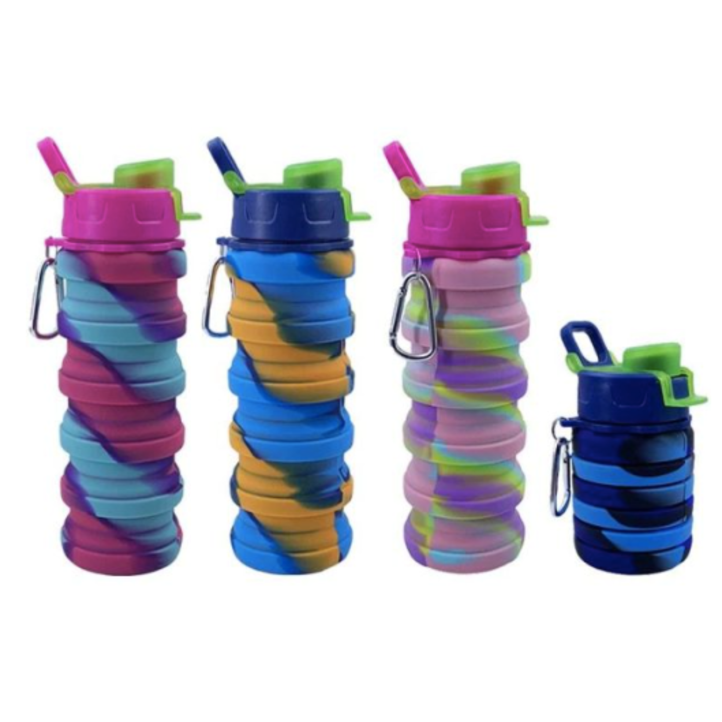 multicolor-reusable-water-bottle-set
