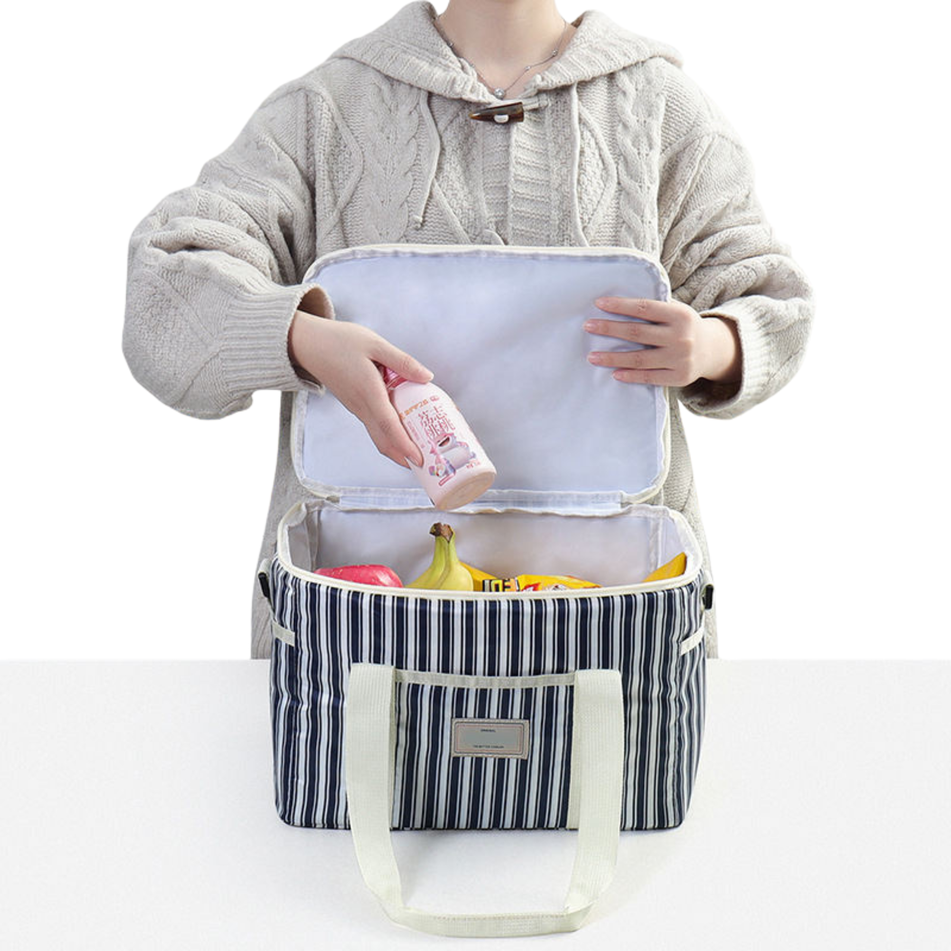 reusable-striped-cooler-tote