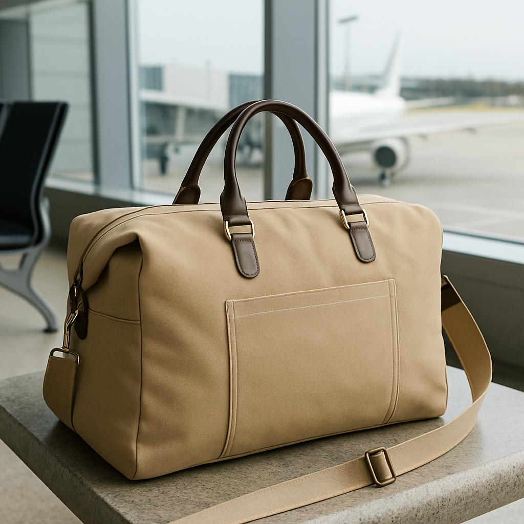 Premium Canvas Custom Duffle Bag – Elegant Branded Travel Companion