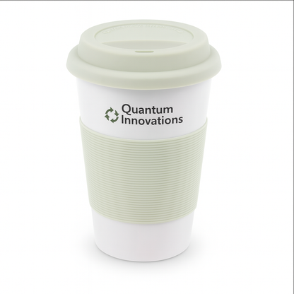 Eco Ceramic Promotional Travel Mug with Silicone Lid