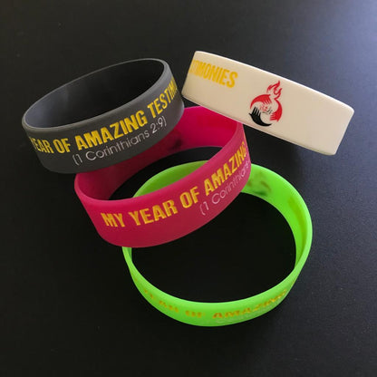 Debossed Silicone Bracelets