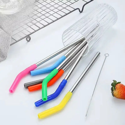 Metal Straw with Silicone Tip
