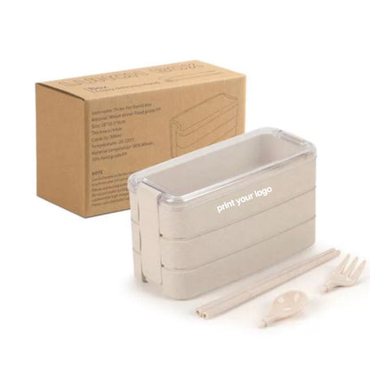 3 Layer Wheat Lunch Box