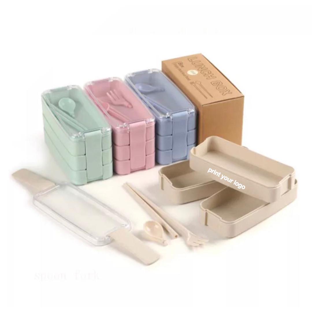 3 Layer Wheat Lunch Box