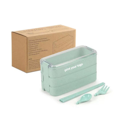 3 Layer Wheat Lunch Box