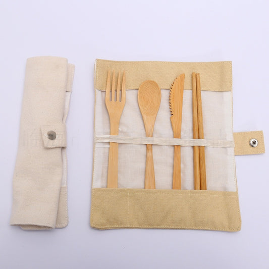 19cm Bamboo Cutlery Set